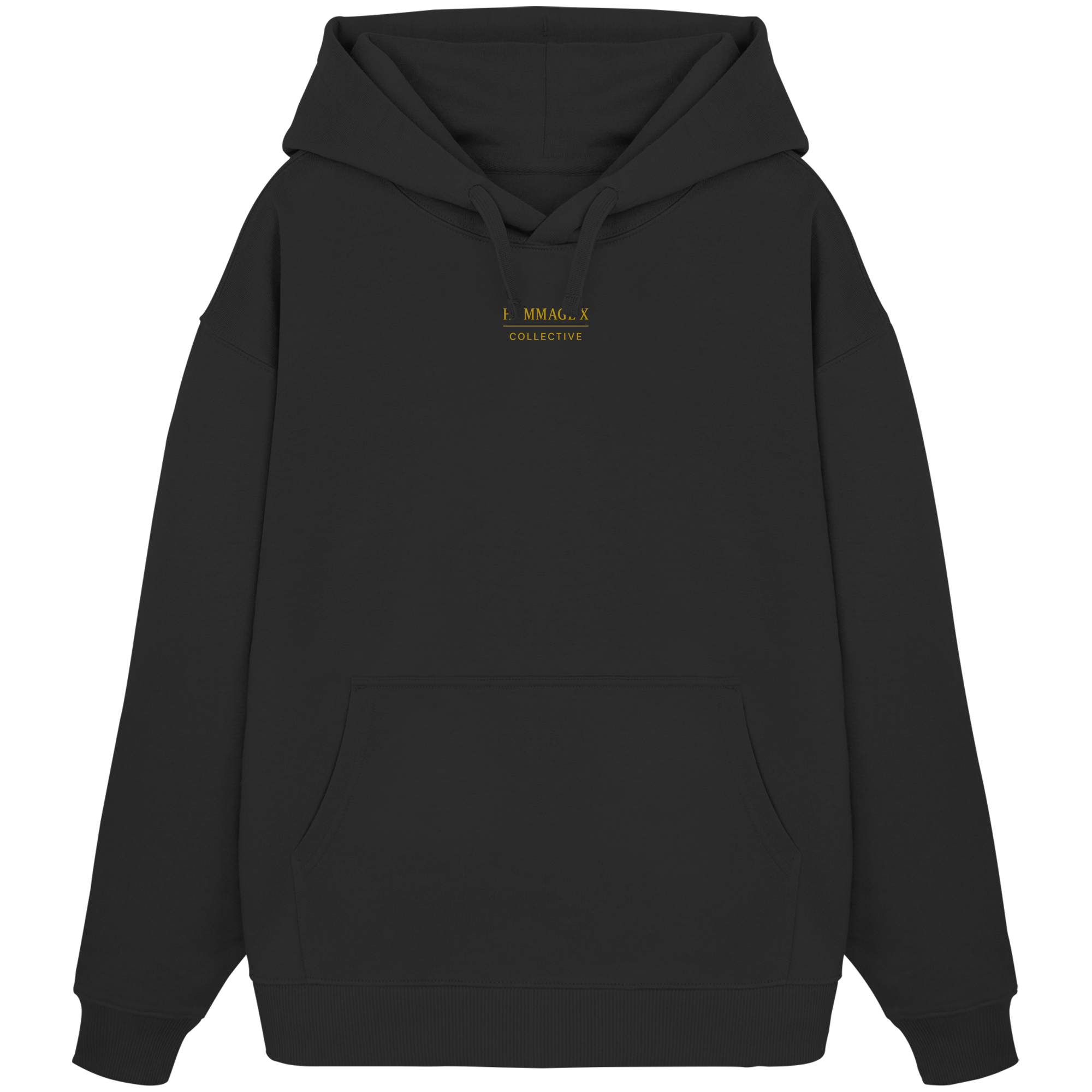 Presence Is Soulwork - Unisex Organic Oversized Hoodie Black